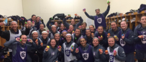 Locker room egg hunt last spring! Photo provided by Madison Smith.