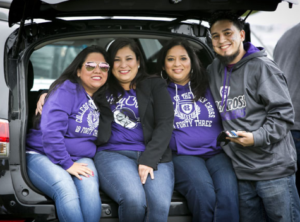 Crusader fans hanging out before the game! Photo by Shannon Power Photography