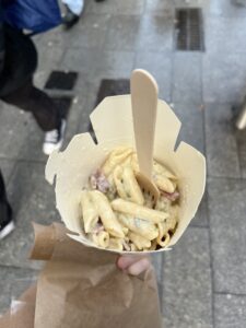 Picture of the speck pasta from Carluccio's