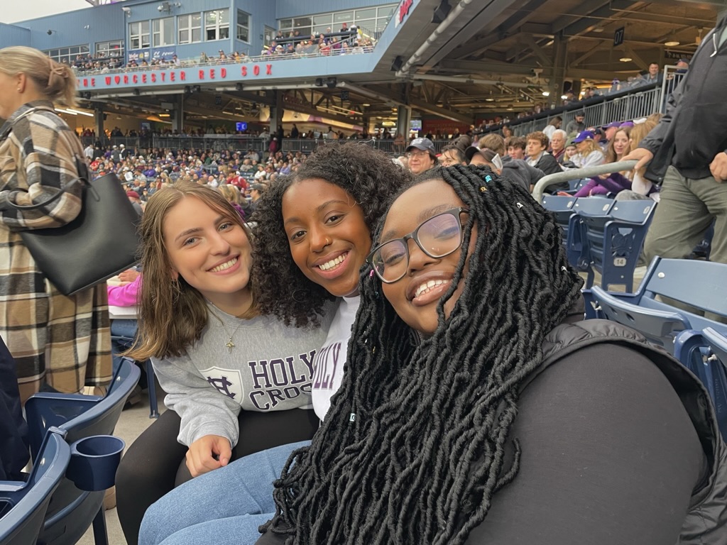 Me and my friends at the football game at Polar Park